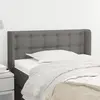 Image de vidaXL Tête de lit avec oreilles - Gris foncé