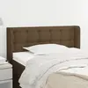 Image de vidaXL Tête de lit avec oreilles - Marron Foncé