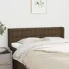 Image de vidaXL Tête de lit avec oreilles Tissu Marron Foncé