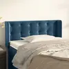 Image de vidaXL Tête de lit avec oreilles - Bleu foncé