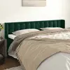 Image de VidaXL Tête de lit avec oreilles 183x16x78/88 cm - Vert foncé