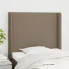 Image de vidaXL Tête de lit avec oreilles - Taupe