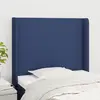 Image de vidaXL Tête de lit avec oreilles - Bleu