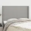 Image de Vidaxl Tête de lit avec oreilles - Gris clair