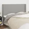 Image de vidaXL Tête de lit avec oreilles Gris clair