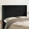 Image de vidaXL Tête de lit avec oreilles Velours Noir