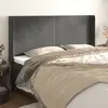 Image de VIDAXL vidaXL Tête de lit avec oreilles - Gris foncé
