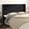Image de vidaXL Tête de lit avec oreilles - Noir