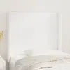 Image de vidaXL Tête de lit avec oreilles - Blanc