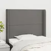 Image de Vidaxl Tête de lit avec oreilles - Gris foncé