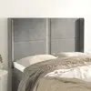 Image de vidaXL Tête de lit avec oreilles 147 cm - Gris Clair