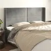 Image de Vidaxl Tête de lit avec oreilles 203x16x118/128 cm - Gris clair