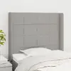 Image de vidaXL Tête de lit Gris clair