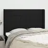 Image de Vidaxl Tête de lit avec oreilles 147x16x118/128 cm - Noir