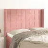 Image de Vidaxl Tête de lit avec oreilles - Rose 147x16x118/128 cm
