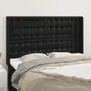 Image de vidaXL Tête de lit avec oreilles - Noir