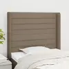 Image de vidaXL Tête de lit avec oreilles - Taupe
