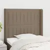Image de vidaXL Tête de lit avec oreilles - Taupe