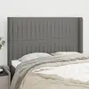 Image de vidaXL Tête de lit avec oreilles 147 cm - Gris Foncé