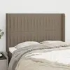 Image de vidaXL Tête de lit avec oreilles - Taupe