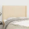 Image de vidaXL Tête de lit avec oreilles - Crème