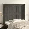 Image de vidaXL Tête de lit avec oreilles Gris foncé
