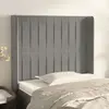 Image de vidaXL Tête de lit avec oreilles - Gris clair