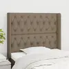 Image de vidaXL Tête de lit avec oreilles - Taupe