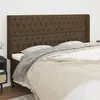 Image de vidaXL Tête de lit avec oreilles - Marron foncé