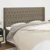 Image de VIDAXL Tête de lit avec oreilles - Taupe - Tissu