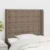 Image de VidaXL Tête de lit avec oreilles - Taupe