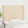 Image de vidaXL Tête de lit avec oreilles - Crème 83 cm