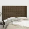 Image de vidaXL Tête de Lit avec Oreilles - Marron Foncé