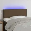 Image de vidaXL Tête de lit à LED Marron foncé 80x5x78/88 cm