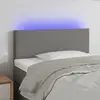 Image de VidaXL Tête de lit à LED Gris foncé