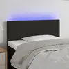 Image de vidaXL Tête de lit à LED - Noir