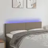 Image de Vidaxl Tête de lit à LED - Taupe 144x5x78/88 cm