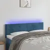 Image de vidaXL Tête de lit à LED - Bleu foncé