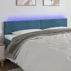Image de vidaXL Tête de lit à LED - Bleu foncé