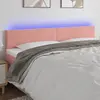 Image de VidaXL Tête de lit à LED 160x5x78/88 cm - Rose