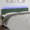 Image de VIDAXL 3121401 - Tête de lit à LED Velours - Vert foncé