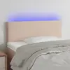 Image de vidaXL Tête de lit à LED - Cappuccino