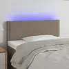 Image de vidaXL Tête de lit à LED - Taupe 90x5x78/88 cm