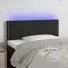 Image de vidaXL Tête de lit à LED - Noir