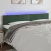 Image de VidaXL Tête de Lit à LED - Vert Foncé