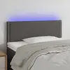 Image de vidaXL Tête de lit LED 100x5 - Gris