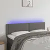 Image de vidaXL Tête de lit à LED - Gris