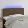 Image de vidaXL Tête de lit à LED - Marron foncé