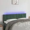 Image de vidaXL Tête de lit à LED - Vert foncé 144 cm