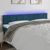 Image de vidaXL Tête de lit à LED - 200 cm - Bleu foncé